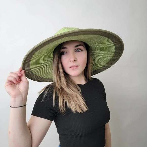 NEW Floppy Light Green Summer Sun Hat - Picture 1 of 9